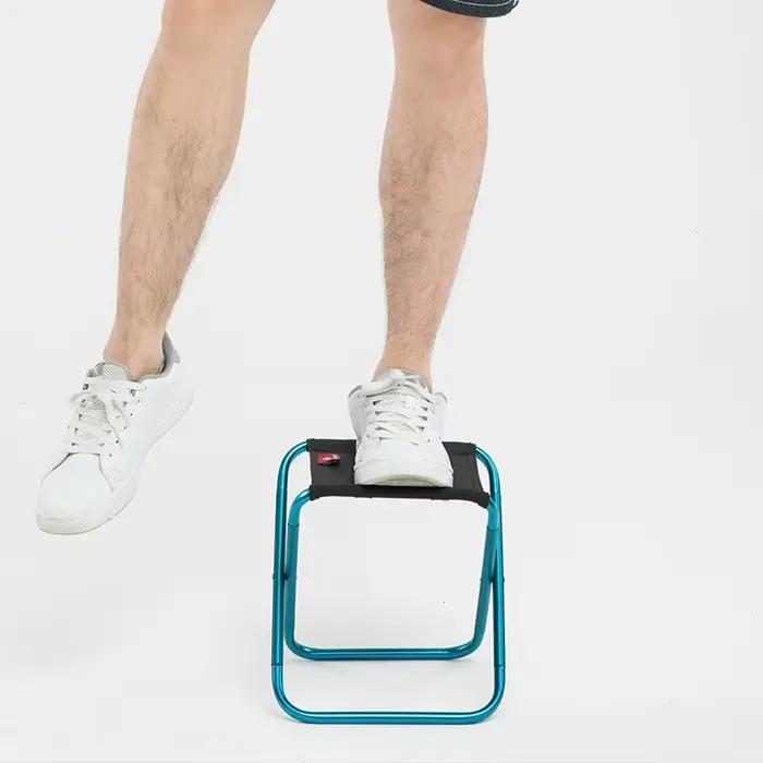 Tabouret pliant aluminium ultra-léger portable pour pêche camping pique-nique rangement compact