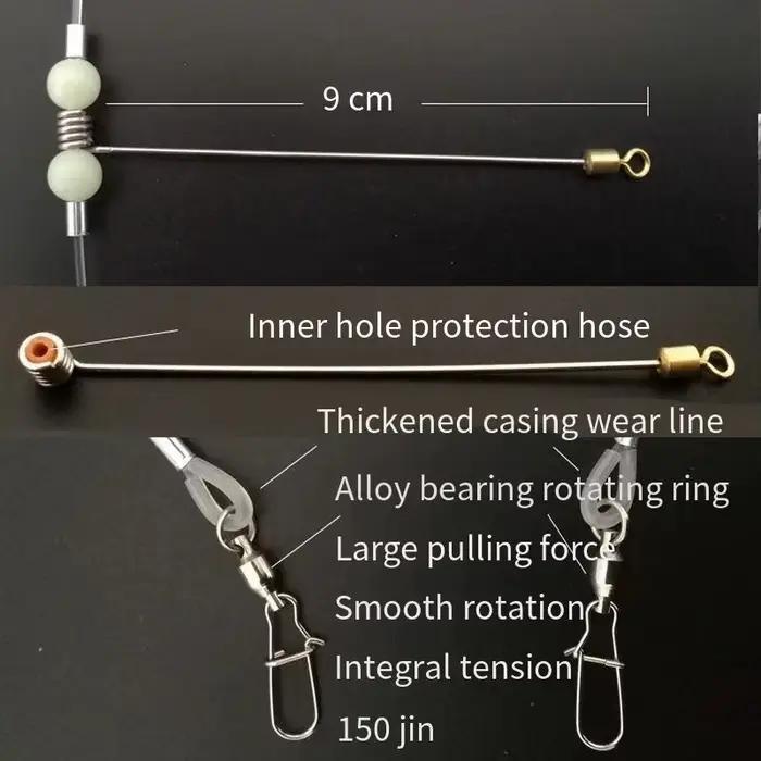 Ensemble de pêche en mer avec hameçons tandem et ligne de fond pour bateau et pêche