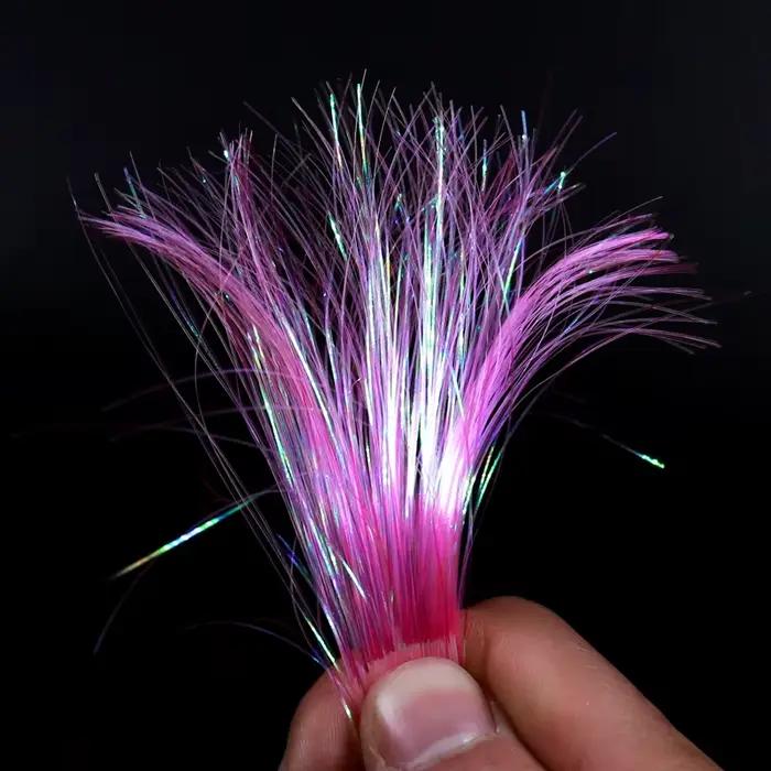 Matériaux montage mouches flashabou perle UV 0.5mm pour pike saumon truite pêche streamer