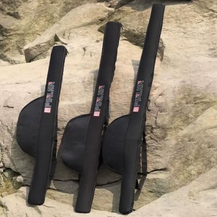 Sac à canne pliable portable avec bretelle 118/128cm pour transport facile de votre matériel de pêche