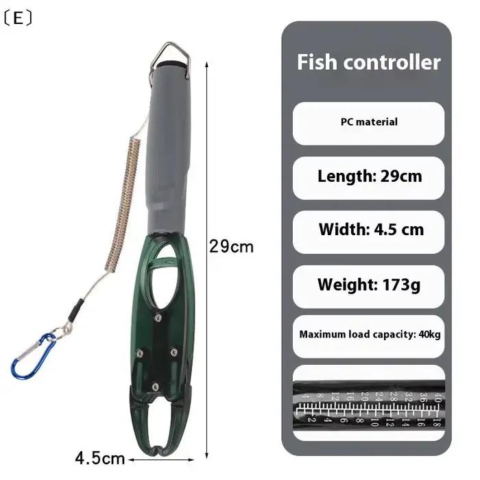 Pince à lèvres pour poisson avec balance portable en alliage d'aluminium pour pêche hivernale et toutes saisons