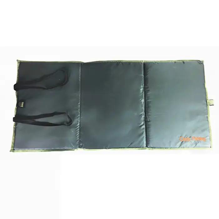 Tapis de décrochage pliable vert pour pêche à la carpe - Matériel de pêche pratique et transportable