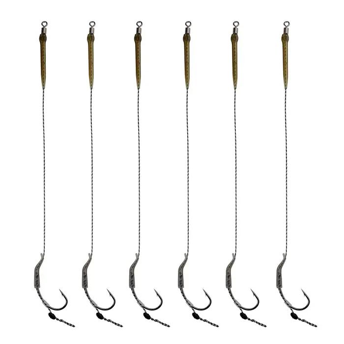 Montages carp fishing FTK 18.5cm hameçons hair rigs avec ligne 30-60LB pour pêche au feeder