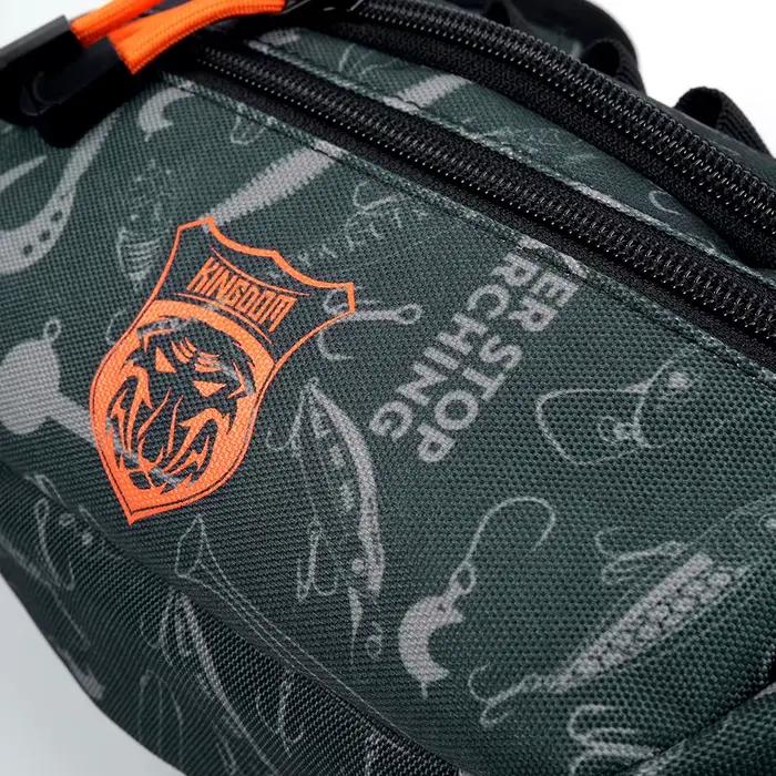 Sac banane pêche tactique multifonction étanche 20x11x11cm pour leurres et accessoires de pêche sportive