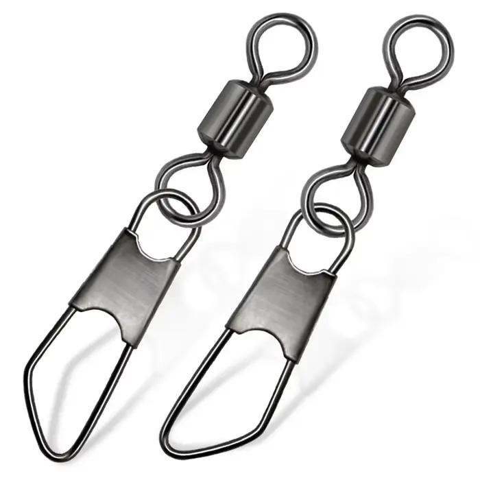 100 pièces connecteur hameçon type A avec roulement rotatif pour appâts rapides accessoires pêche