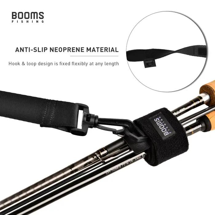 Sangle de transport pour canne à pêche Booms Fishing RS4 - Bande magique en nylon sécurisée