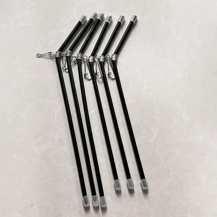 5 connecteurs anti-emmêlement pour feeder - Supports pipe balance pêche 22cm noir équipement montage