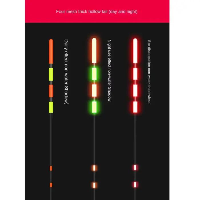 Flotteur électronique lumineux ultra sensible 10 styles avec détection de touche et LED super brillante pour la pêche