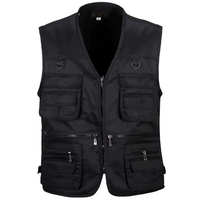 Veste tactique pêche multi-poches homme été pour randonnée et photographie extérieure