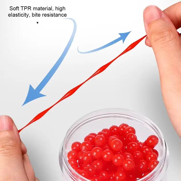 Perles flottantes appât fraise 2-5mm - esches artificielles TPR pour carpe herbivore