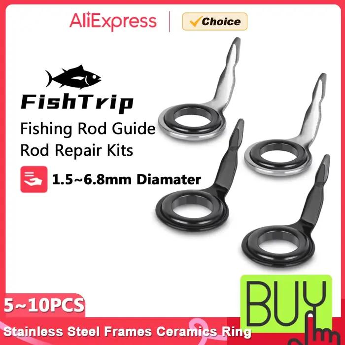 Kit réparation anneaux micro guides single foot 5-10 pièces light spinning casting fly rod - FishTrip