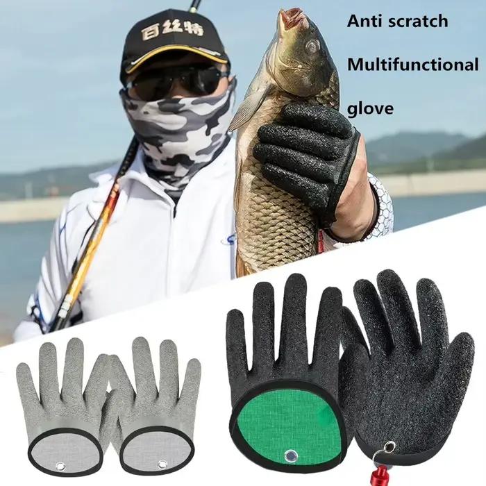 Gants de pêche anti-dérapants imperméables doigts entiers protection mains coupe et abrasion pêche