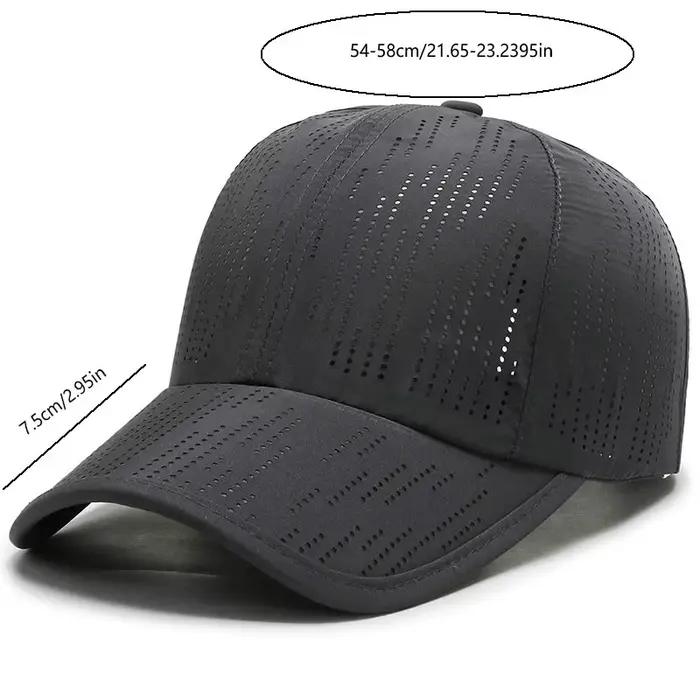 Casquette sport pêche color block - Homme rapide séchage résistance eau camping randonnée