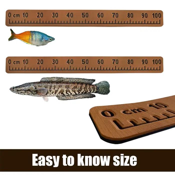 Règle à poissons adhésive 100cm pour pont de bateau - Outil de mesure poissons étanche gris - Accessoire pêche voilier kayak