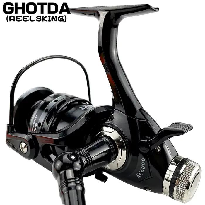 Moulinet sans jeu corps métal - Frein 8KG - Échangeable main gauche/droite - Eau douce et mer