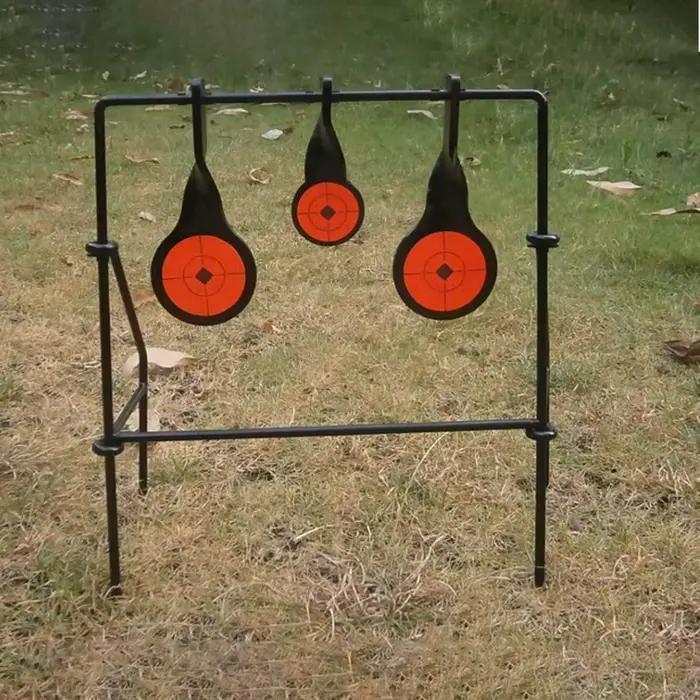 Cible plinking avec support arrière pour entraînement tir pêche - Stabilité et précision