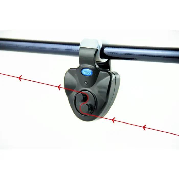 Alarme de touche LED portable pour pêche à la carpe - Indicateur avec amortisseur et signal sonore puissant