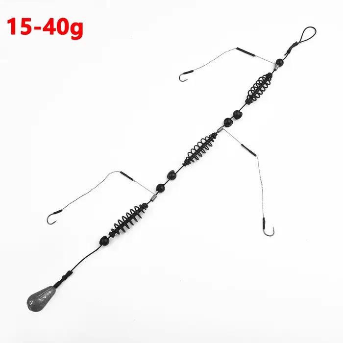 Kit de leurres de pêche appâts avec cage amorceur pour silure et carpe hameçons barbelés