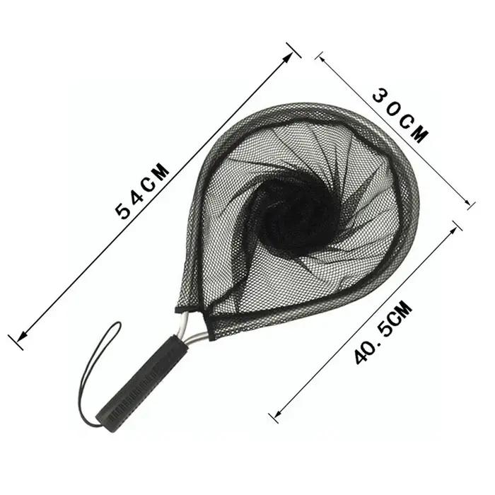 Filet de pêche à la mouche sans nœuds avec manche anti-corrosion et maille protectrice cadeau pêcheur