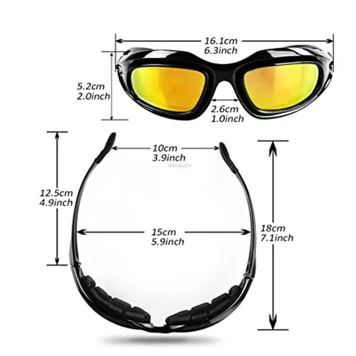 Masque désert 4 lentilles pêche chasse UV protection unisex lunettes tactiques randonnée outdoor