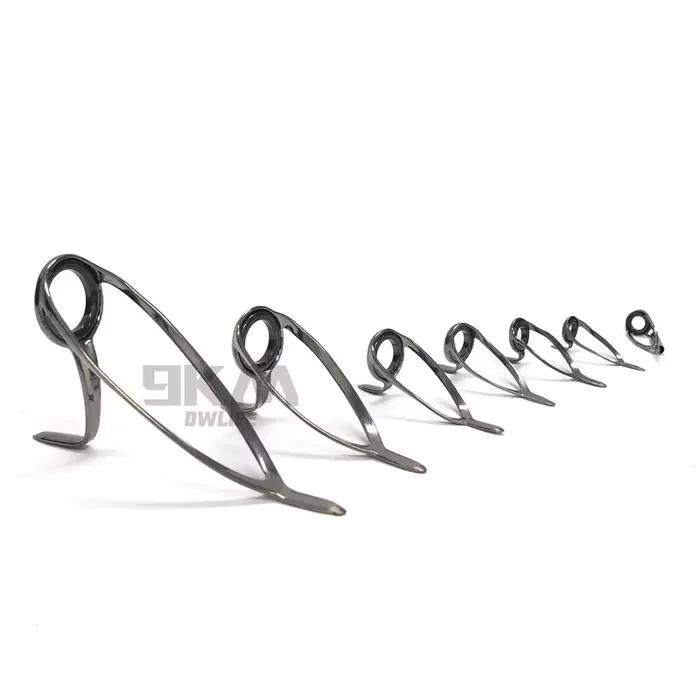 14 guides de canne pêche mer acier inoxydable 4-14mm accessoires remplacement réparation anneaux céramique
