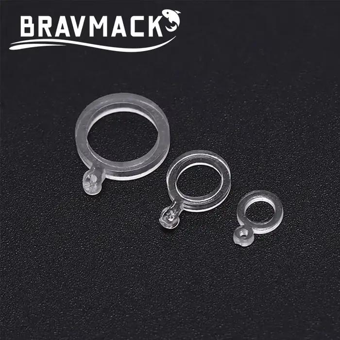 Baitbands 100 pièces pour pêche carpe - Élastiques appâts pellets blancs - Accessoires pêche gros poissons