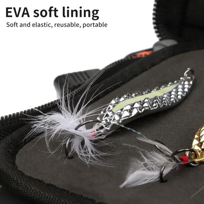 Porte-leurres et accessoires pêche grande capacité - Sac portatif pour jigs, spinners et sequins pesca