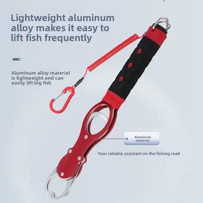 Pince multifonction pêche en alliage aluminium avec échelle et rotation 360° - Outil pliable