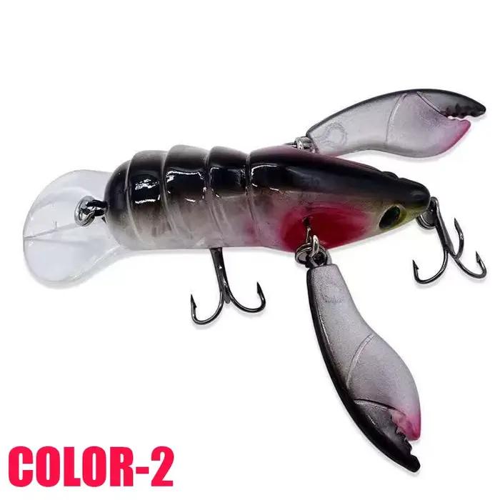 Leurre articulé craw premium avec hameçons aiguisés - appât réaliste pour plus de captures