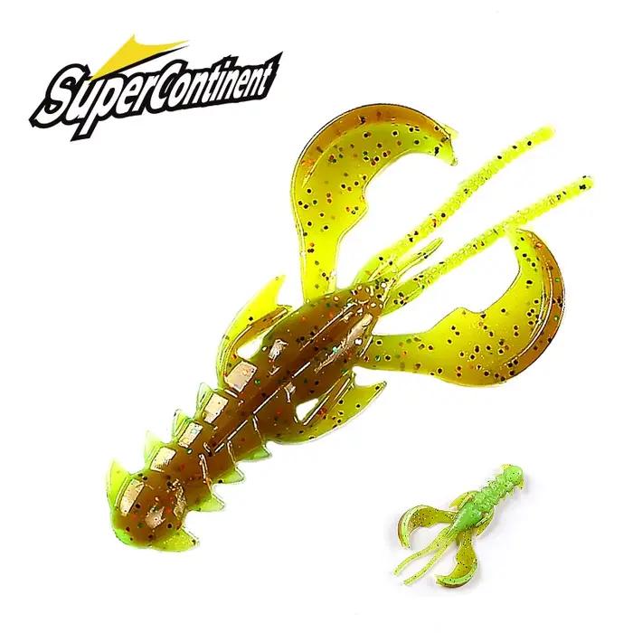 Supercontinent Crazy Lures - lot de leurres souples crevettes et homards 65mm et 40mm
