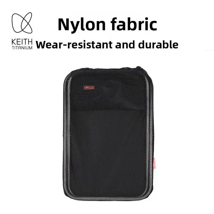 Tabouret de pêche KEITH titane ultraléger 325g - Chaise pliante camping extérieure anti-rouille haute résistance