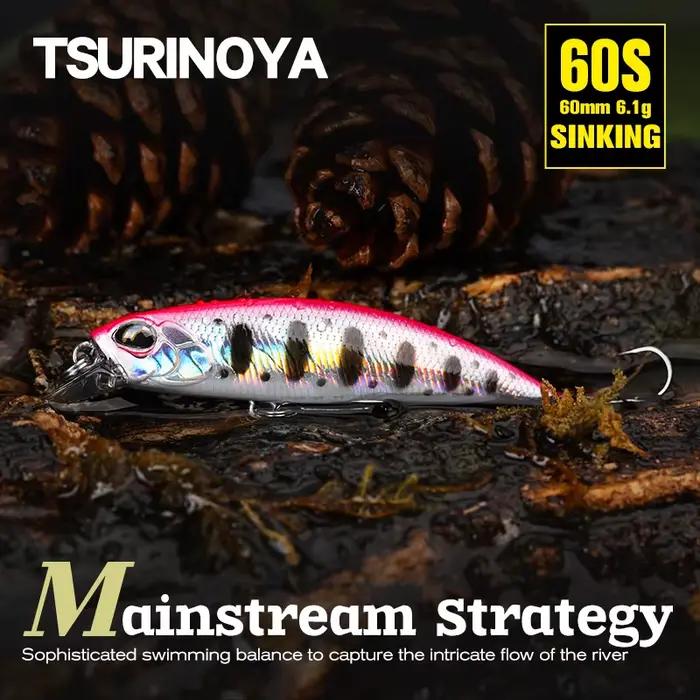 Leurre TSURINOYA DW67 60mm 6.1g - Minnow coulant pour brochet, perche et truite en rivière