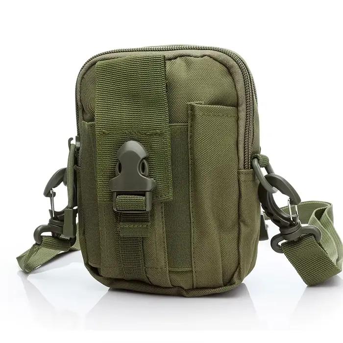 Sac banane camouflage pêche tactique - Ceinture zippée étanche pour téléphone et accessoires pêche