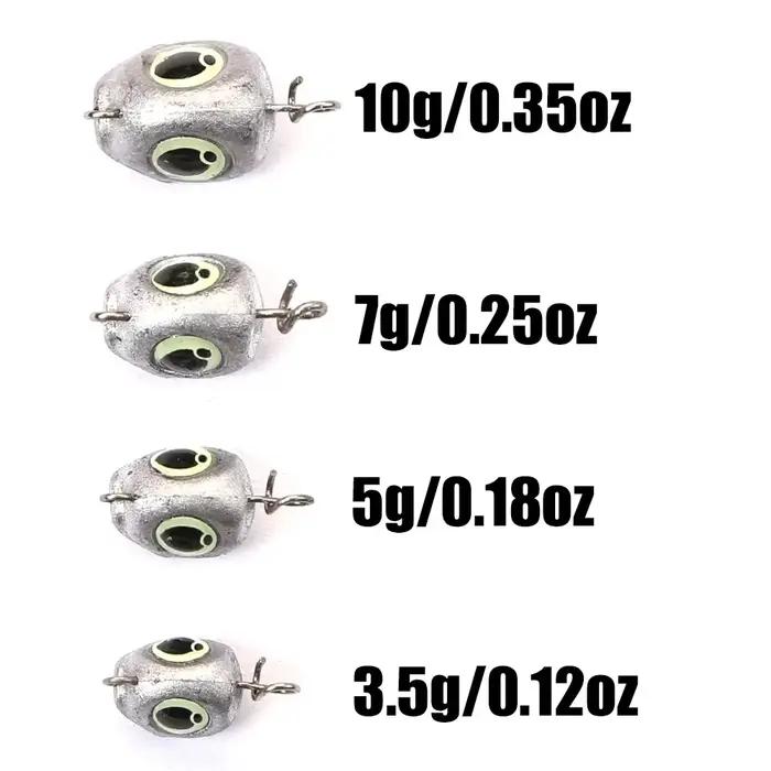 Têtes plombées cheburashka swing jig pour leurres souples - Pêche carnassiers France