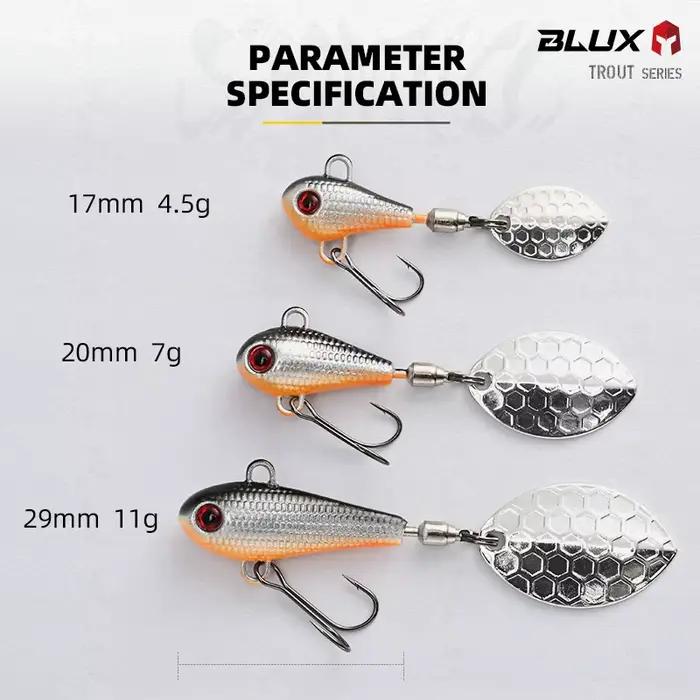 Leurre BLUX SPINTAIL 4.5-11g Mag Tail Spinner - Cuiller métal pêche black-bass freshwater shore casting vib