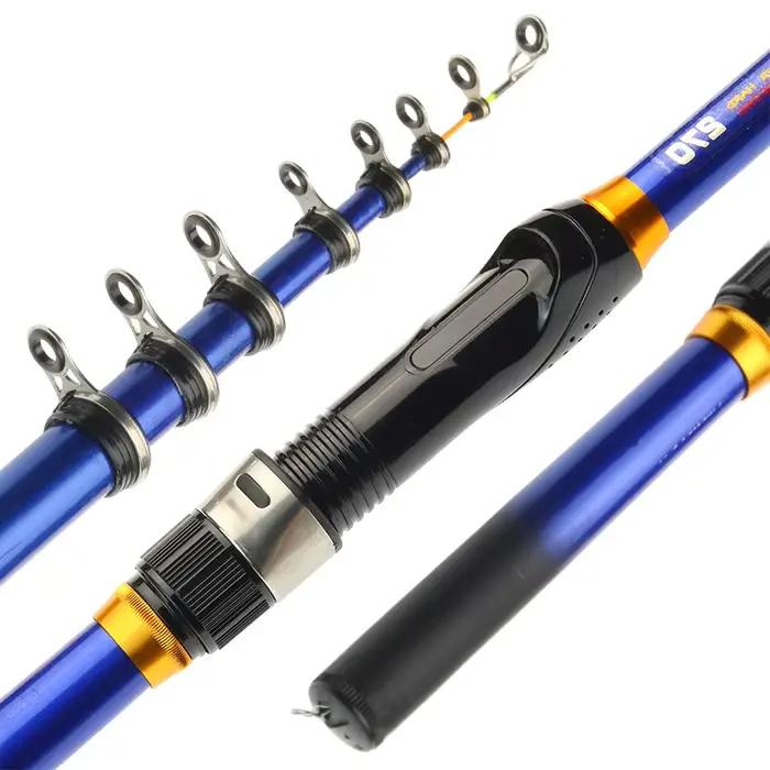 Canne télescopique BAKAWA carbone pêche rocheuse 1.5-3m, siège moulinet, voyage pêche carpe et carnassiers