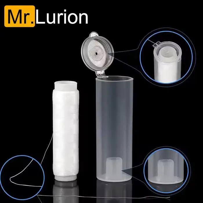 Bobine de fil de pêche invisible en nylon haute résistance pour leurres et appâts avec étui de protection