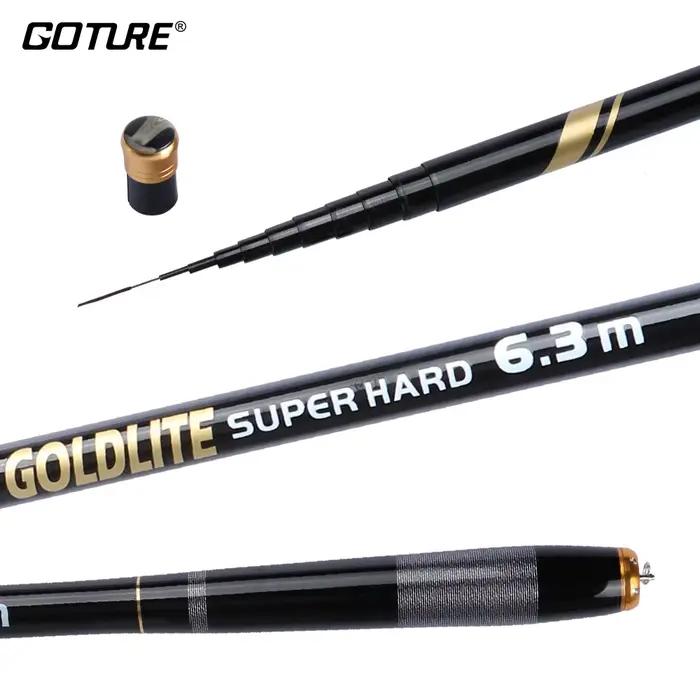 Canne télescopique Goture carbone 46T 3m à 7.2m pour pêche carpe feeder tenkara ultra légère voyage