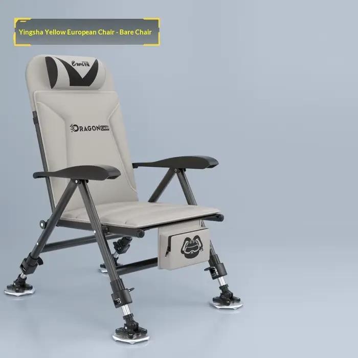 Fauteuil de pêche pliant réglable rembourré tout-terrain pour camping plage et extérieur