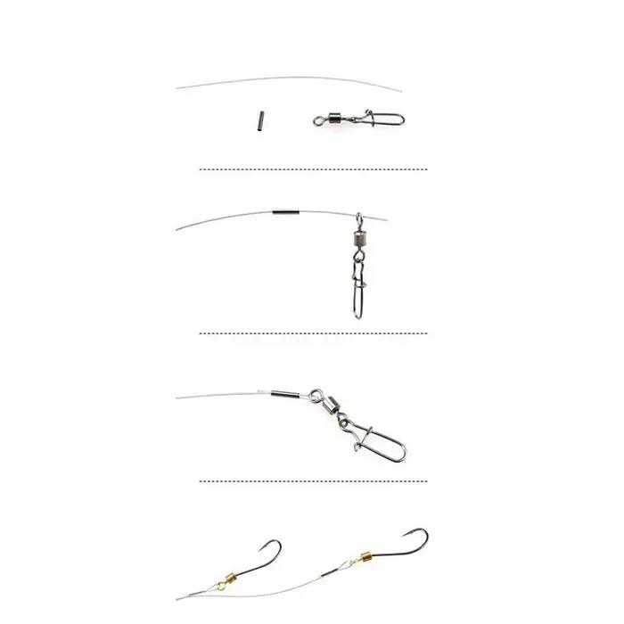 500 pièces de raccords en cuivre pour bas de ligne, tubes à sertir pour pêche sur