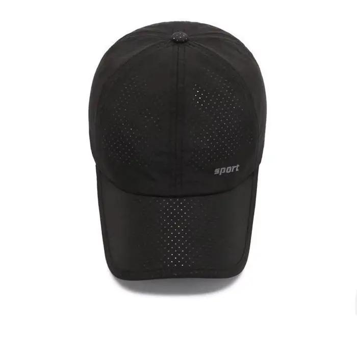 Casquette baseball outdoor séchage rapide respirante réglable pour pêche sports extérieurs