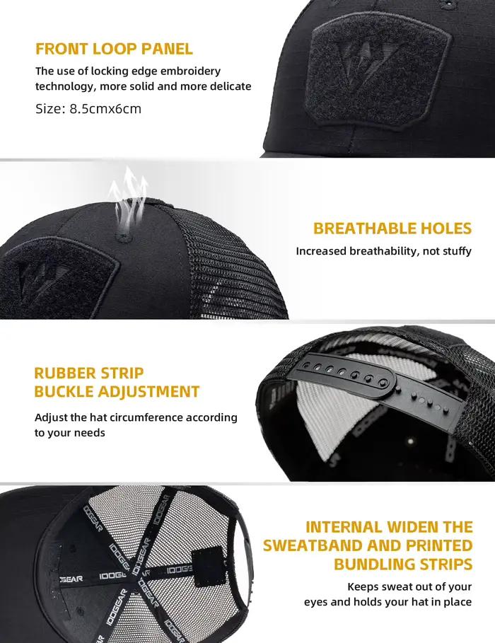 Casquette tactique IDOGEAR mesh respirante protection solaire légère pour pêche outdoor quotidienne