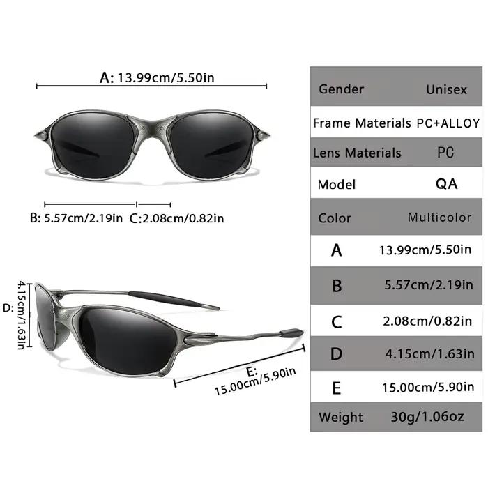 Lunettes de pêche PC légères - Vélo et conduite - Protection UV400 pour activités outdoor quotidiennes