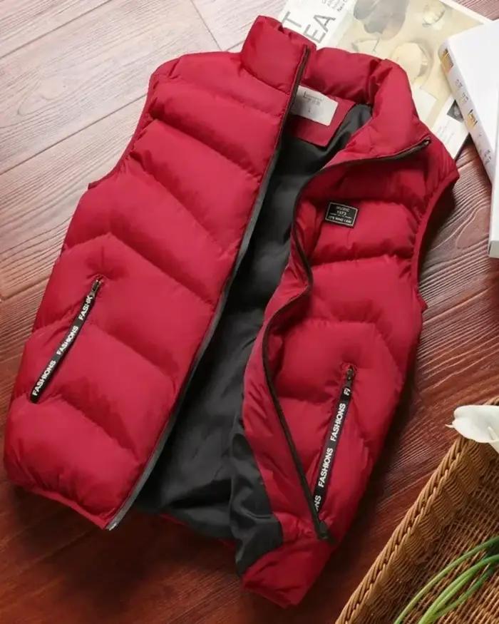 Veste sans manches matelassée homme doudoune hiver pêche veste chaude coupe-vent extérieur