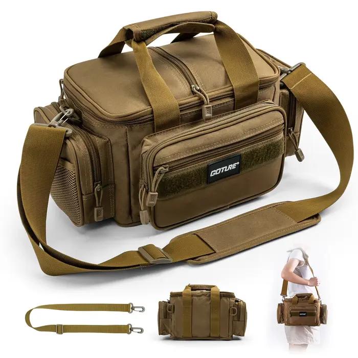 Sac de pêche Goture étanche 600D Oxford grande capacité pour équipement de pêche extérieur homme durable