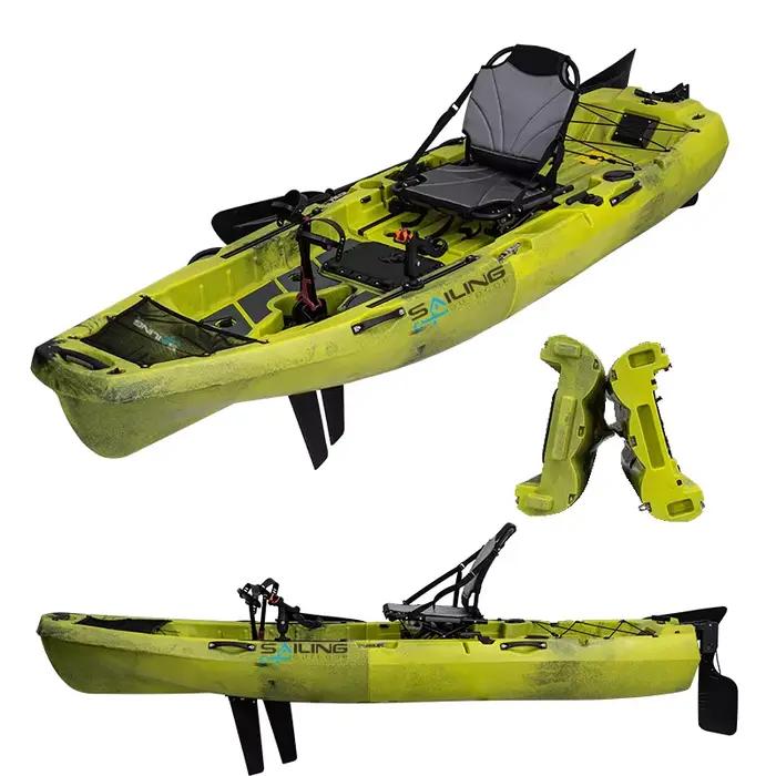 Kayak de pêche modulaire 10FT Pro Angler - Pédalier à aileron pour pêche en mer solo
