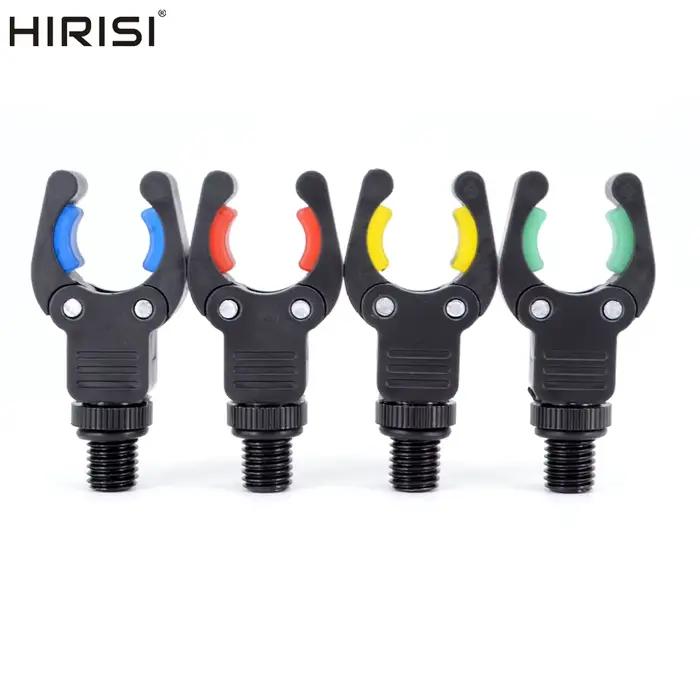 4 supports de canne tête et talon pour alarmes carpe avec pince plastique - Accessoire pêche nocturne