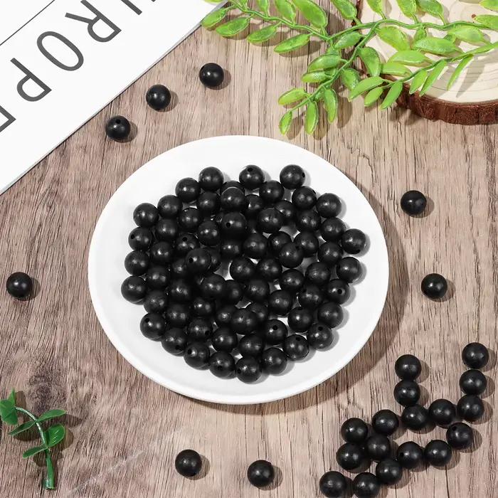 100 perles flottantes plastique noir 3-12mm pour montages de pêche - Spacers et stoppers