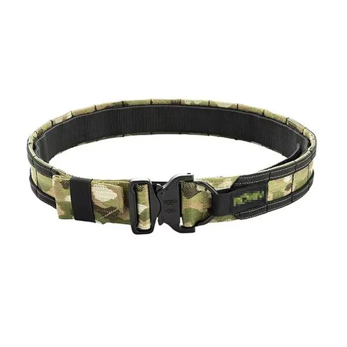 Ceinture tactique double couche 1.5 pouces fighter belt - Équipement pêche chasse MOLLE nouveau