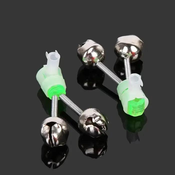 Set 5 cloches spirale jumelle pour pêche nocturne carpe clips embout canne accessoires pêche